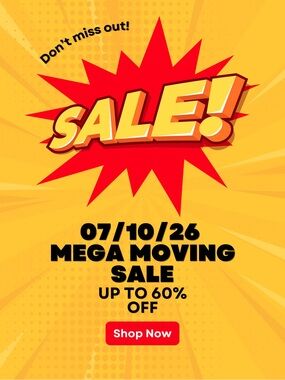 Bold Yellow & Red SALE Graphic Poster